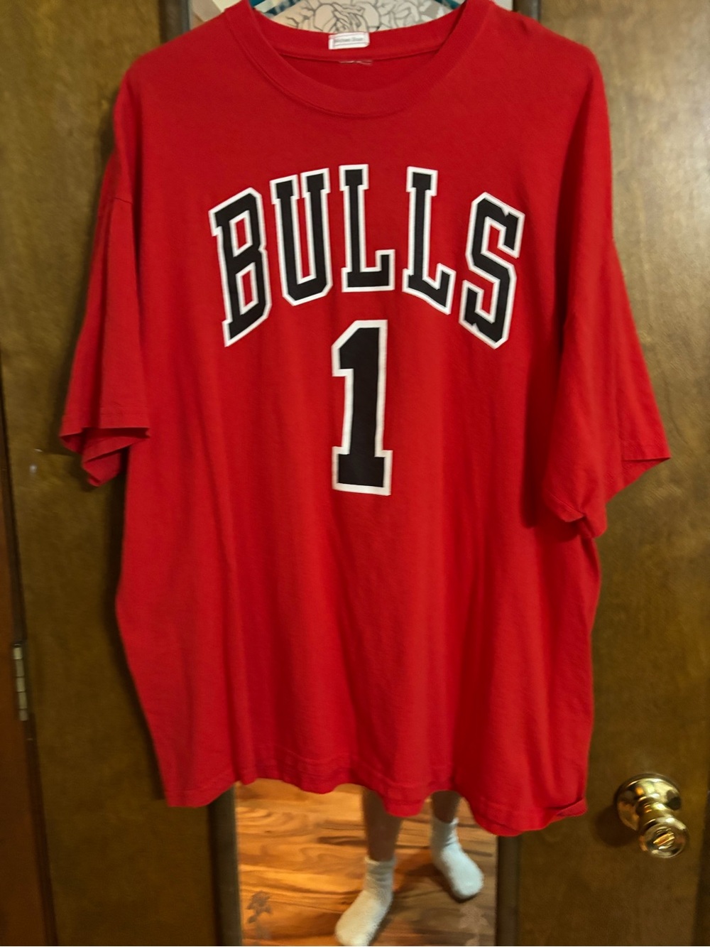 Bulls #1 Red Graphic Tee
